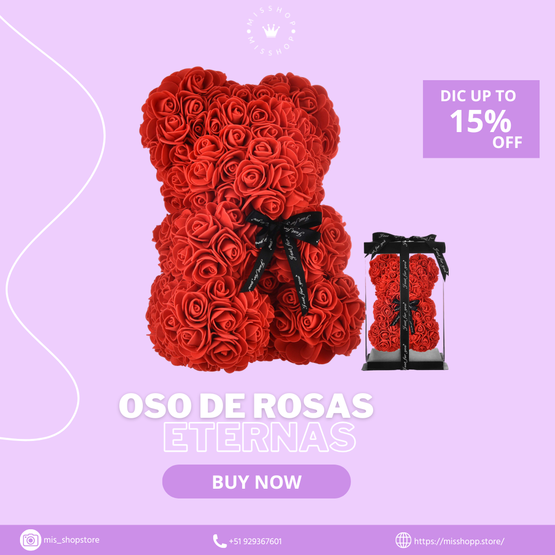 OSO DE ROSAS ETERNAS